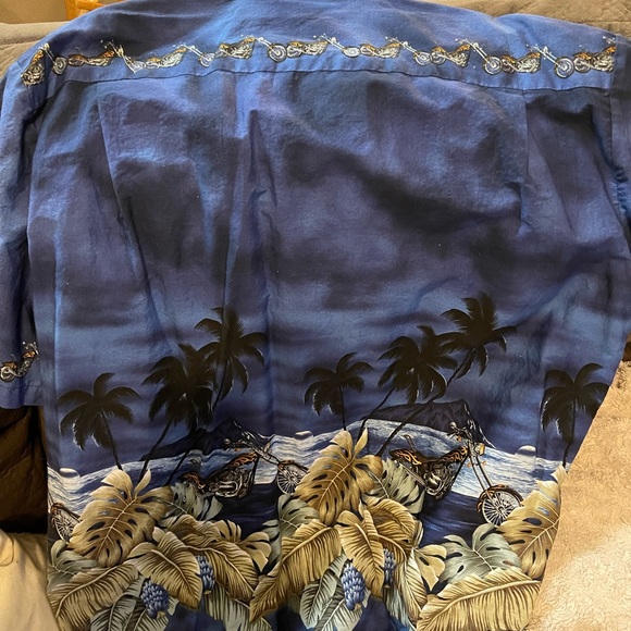 Xxxl Hawaiian shirt with motorcycles - Picture 2 of 3